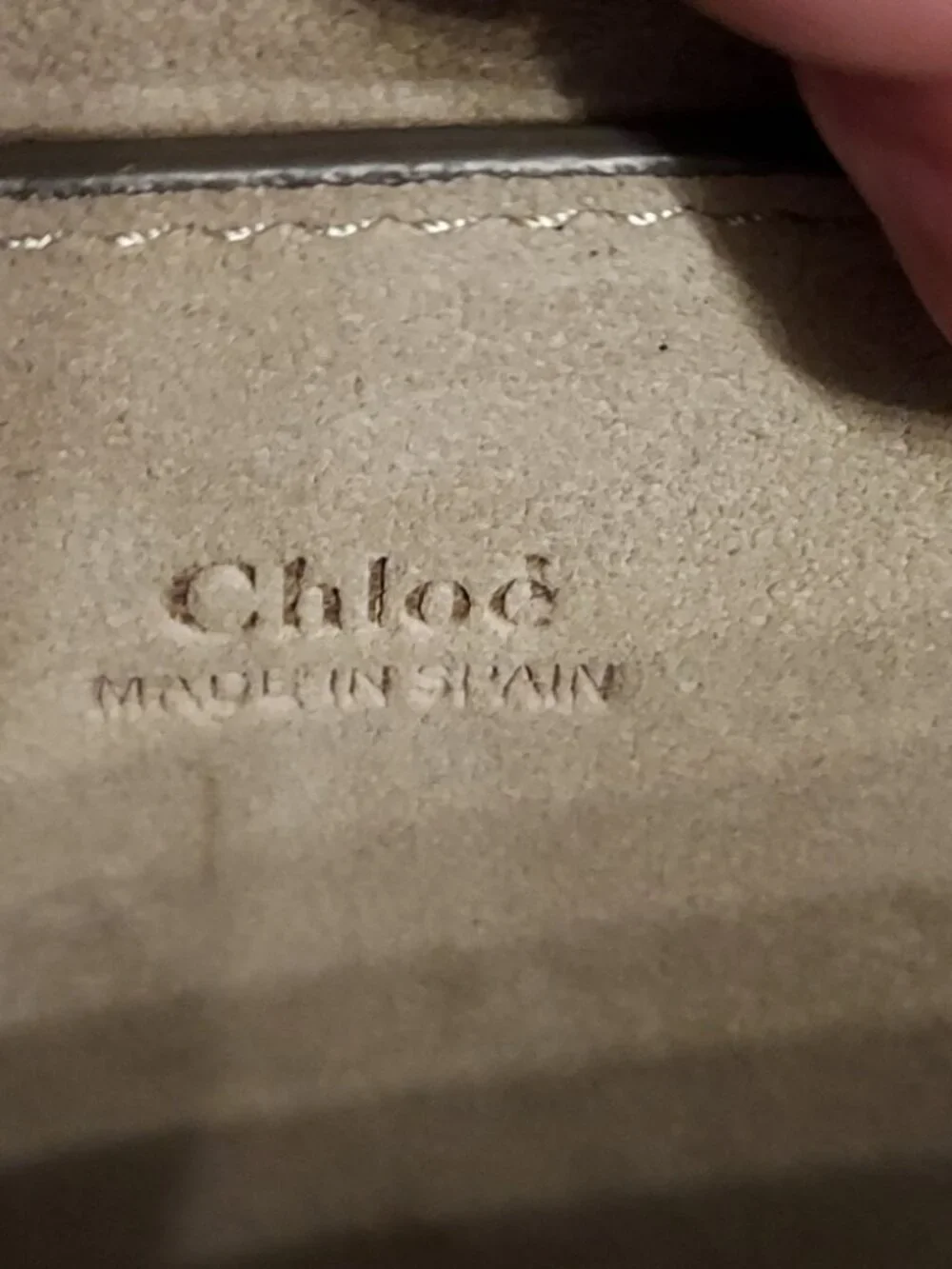Chloé Faye Small Motty Grey Suede Leather Crossbody Shoulder Bag